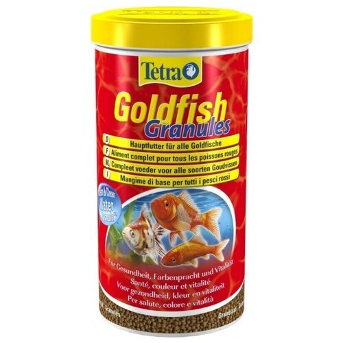 купить за 1315 руб, фото Сухой корм  для  рыб Tetra Goldfish Granules, 1 л, 315 г