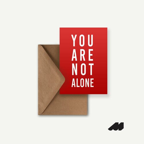 купить за 239 руб, фото Дизайнерская открытка Meswero / You are not alone