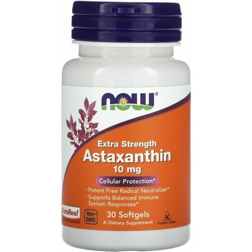 купить за 2380 руб, фото Капсулы NOW Astaxanthin, 50 г, 10 мг, 30 шт.