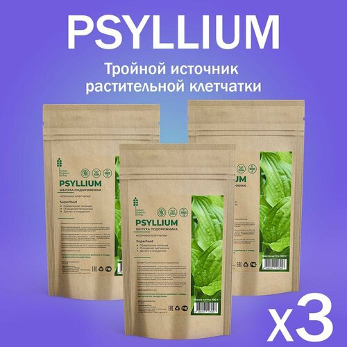 купить за 975 руб, фото PSYLLIUM superfood пищевая добавка шелуха подорожника в порошке Псиллиум очищение организма