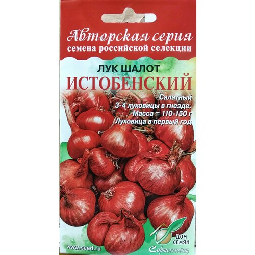 купить за 111 руб, фото Лук Шалот Истобенский, семейный салатный лук, 3-4 луковицы в гнезде, мякоть белая сочная нежная, высокая урожайность, луковица в первый год, 17 семян