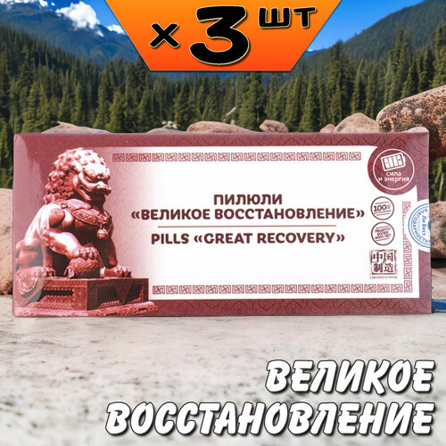 купить за 3980 руб, фото Великое восстановление пилюли для повышения уровня гемоглобина в крови и нормализации менструального цикла, 3 упаковки, Ли Вест