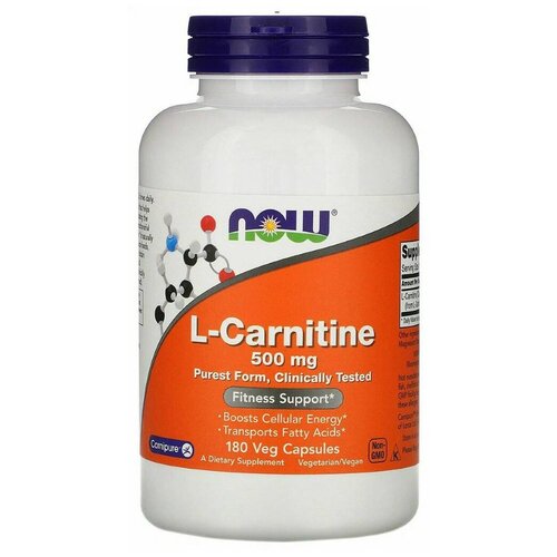 купить за 6656 руб, фото L-Carnitine капс., 500 мг, 100 г, 180 шт.