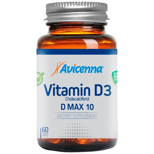 купить за 2650 руб, фото Avicenna Vitamin D3 капс., 10000 МЕ, 0.17 г, 60 шт.