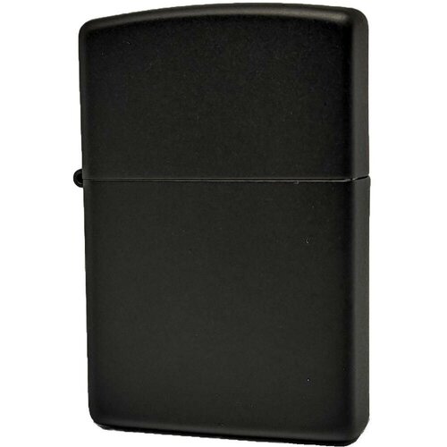 купить за 5630 руб, фото Зажигалка ZIPPO Classic с покрытием Black Matte, латунь/сталь, чёрная, матовая, 38x13x57 мм