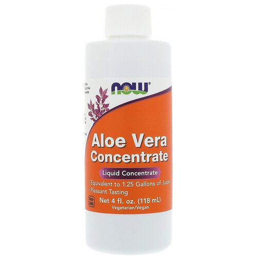 купить за 1102 руб, фото Концентрат NOW Aloe Vera Concentrate, 100 г, 118 мл