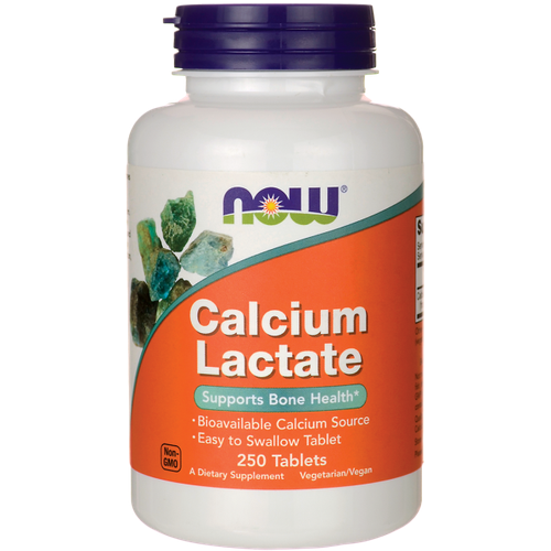 купить за 2164 руб, фото Таблетки NOW Calcium Lactate, 260 г, 250 шт.