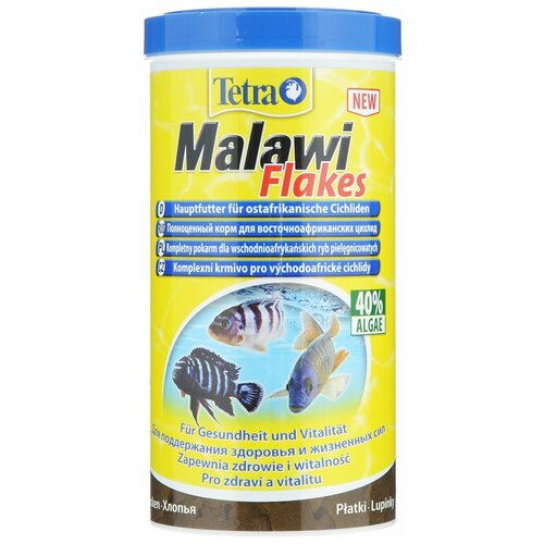 купить за 1609 руб, фото Сухой корм  для  рыб Tetra Malawi Flakes, 1 л, 200 г