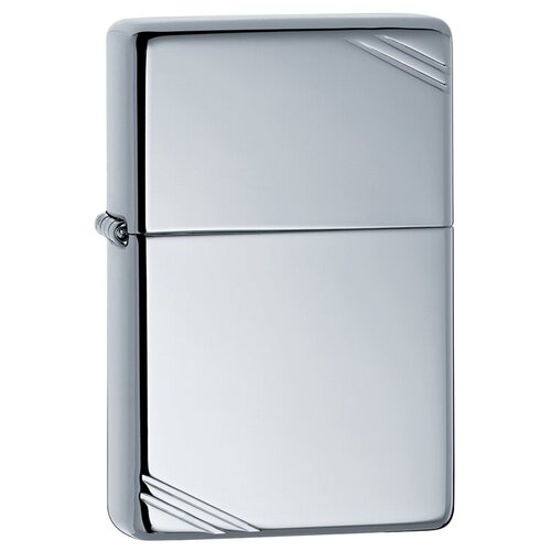 купить за 5738 руб, фото Zippo Vintage зажигалка бензиновая Slashes High Polish Chrome 57 г