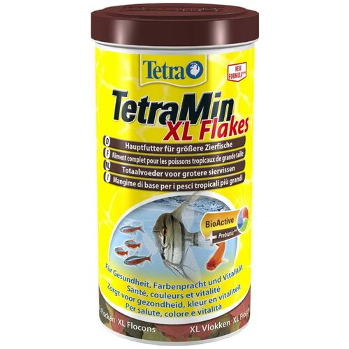 купить за 1395 руб, фото Сухой корм  для  рыб, ракообразных Tetra TetraMin XL Flakes, 1 л, 160 г