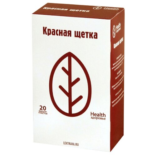 купить за 377 руб, фото Здоровье Health сбор Красная щетка ф/п, 1.5 г, 20 шт.