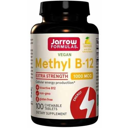 купить за 1480 руб, фото Таблетки Jarrow Formulas Methyl B-12, 80 г, 1000 мкг, 100 шт.