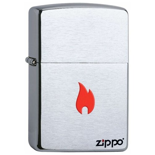 купить за 4503 руб, фото Zippo Classic зажигалка бензиновая Brushed Chrome  60 мл 56.7 г