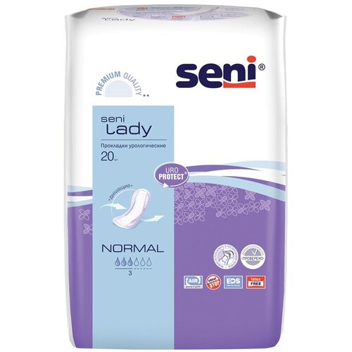 купить за 450 руб, фото Прокладки урологические женские SENI LADY normal 20 шт.