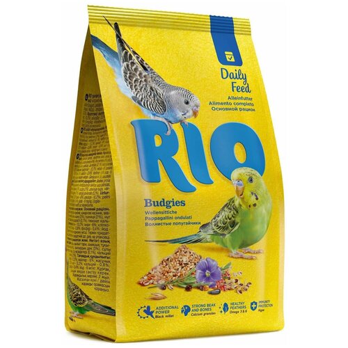 купить за 920 руб, фото Корм Для Волнистых Попугаев RIO Рио Budgies Daily Ration 1кг