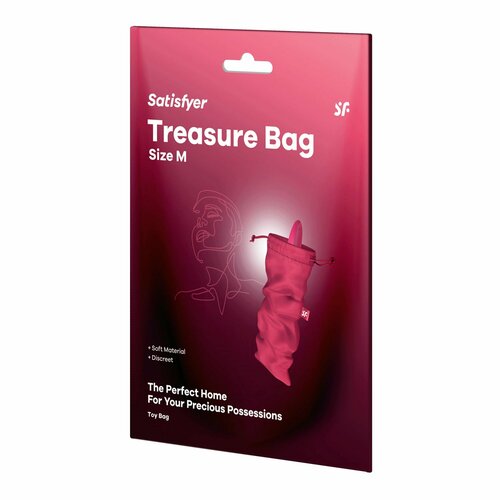 купить за 990 руб, фото Розовый мешочек для хранения игрушек Treasure Bag M