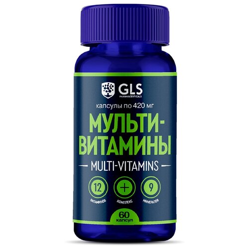 купить за 551 руб, фото Мультивитамины GLS pharmaceuticals 12+9, 60 капс.