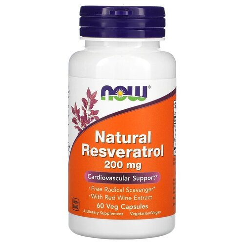 купить за 3850 руб, фото Natural Resveratrol капс., 200 мг, 150 г, 60 шт.