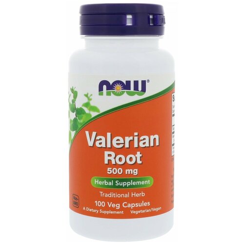 купить за 1440 руб, фото Капсулы NOW Valerian Root, 90 г, 500 мг, 100 шт.