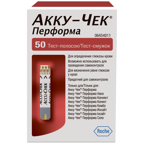 купить за 1358 руб, фото Accu-Chek тест-полоски Performa, 50 шт.