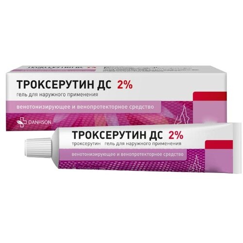 купить за 86 руб, фото Троксерутин ДС гель д/нар. прим., 2%, 30 г