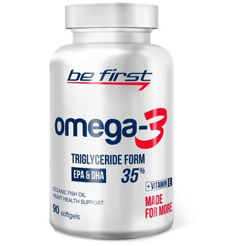 купить за 750 руб, фото Be First Omega-3 + Vitamin E капс., 120 г, 90 шт.