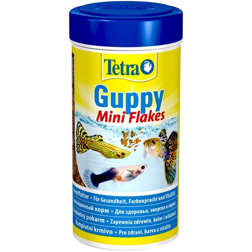 купить за 708 руб, фото Корм для рыб Tetra Guppy Mini Flakes 250мл мини-хлопья