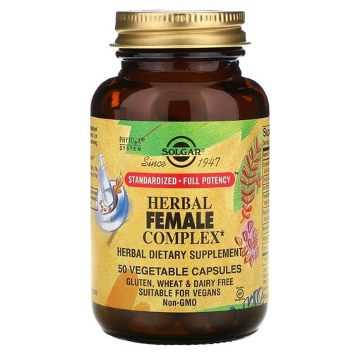 купить за 2449 руб, фото Solgar Herbal Female Complex капс., 160 г, 50 шт.