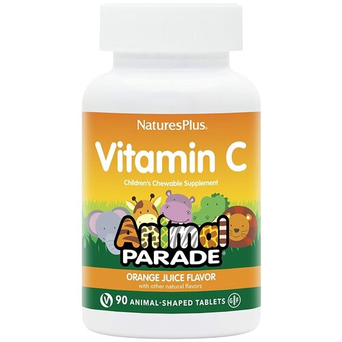 купить за 2800 руб, фото Nature's Plus Animal Parade, vitamin витамин C,90 жевательных таблеток в форме животных.