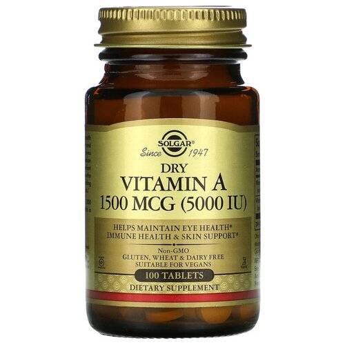 купить за 1349 руб, фото Dry Vitamin A таб., 75 мл, 0.37 г, 100 шт.